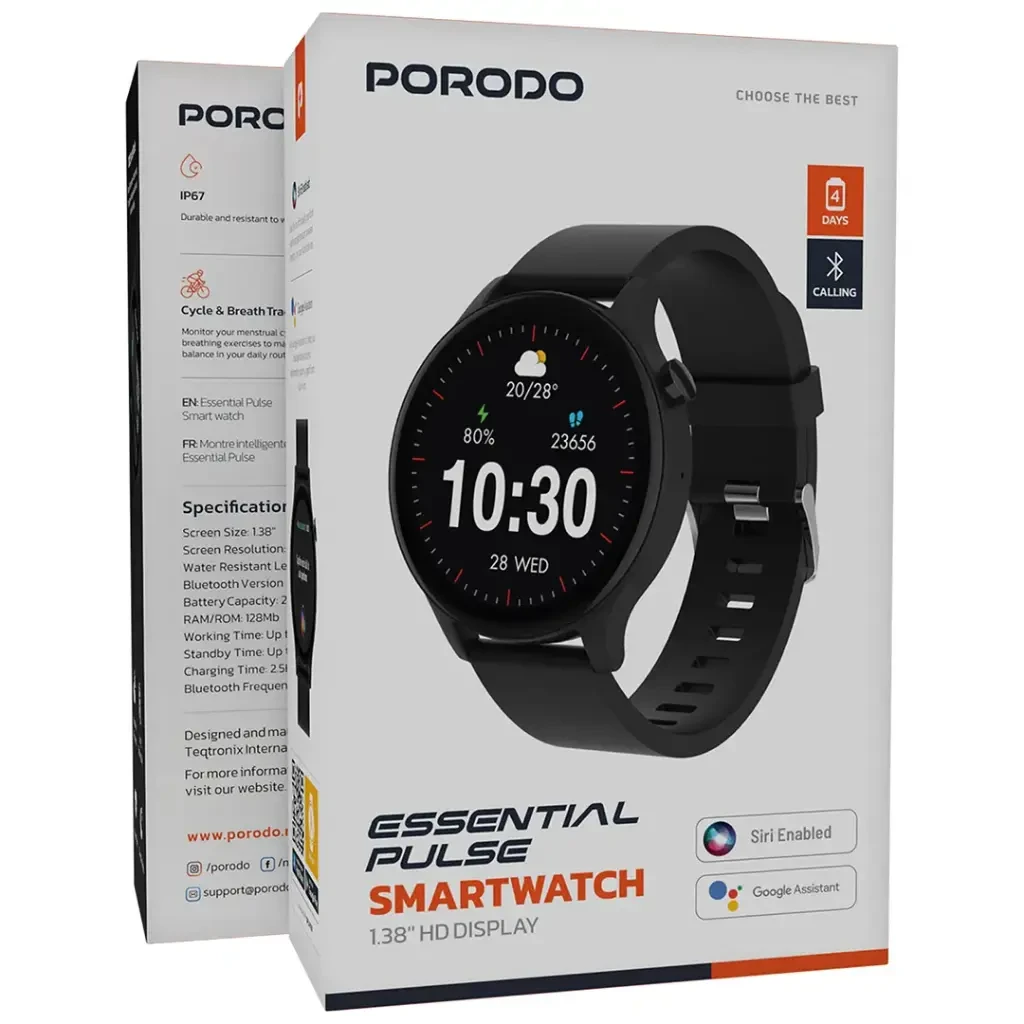 Porodo Essential Pulse Smart Watch