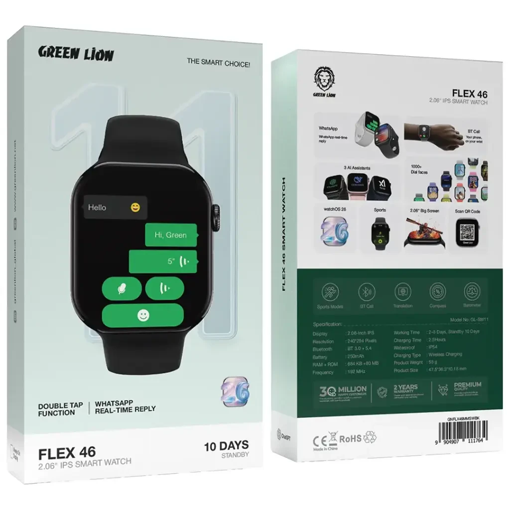 Green Lion Flex 46 2.06" IPS Smart Watch